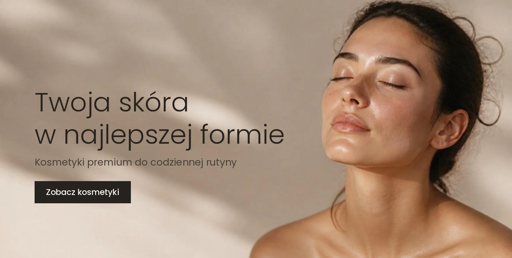 Kobieta z promienną, zadbaną skórą – Luna Cosmetics